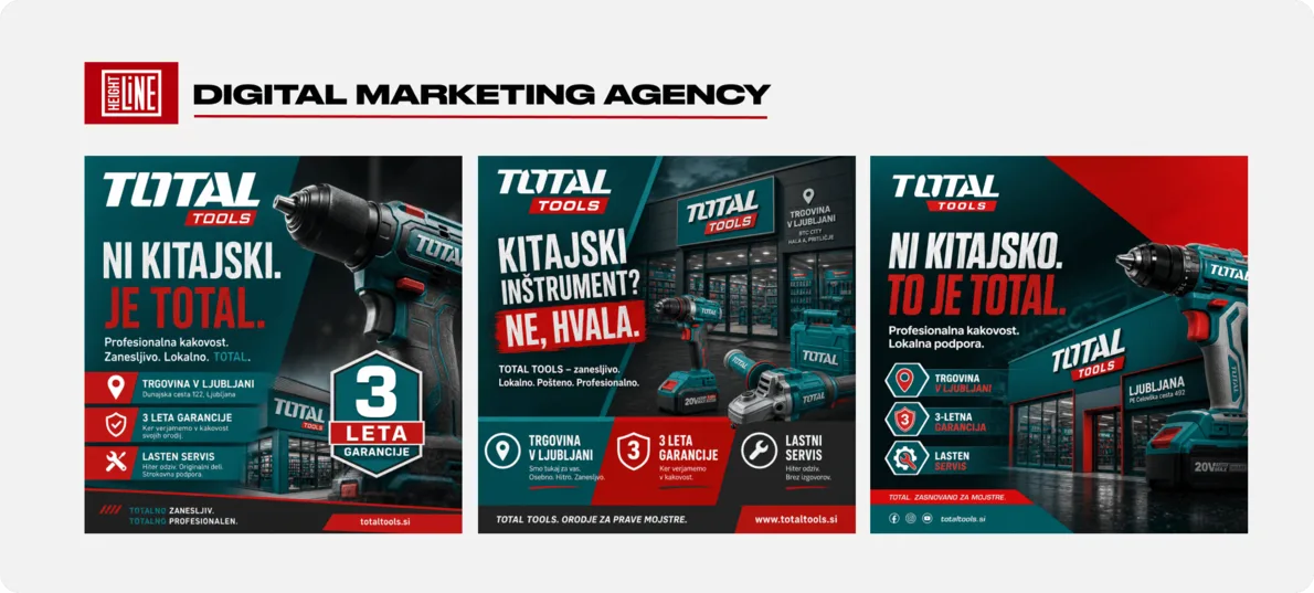 TOTAL TOOLS — имиджевые креативы: доверие к бренду