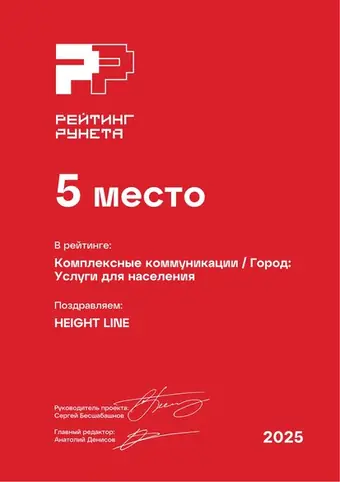 Комплексные коммуникации — Город: Услуги для населения — 5 место