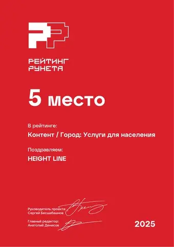 Контент — Город: Услуги для населения — 5 место