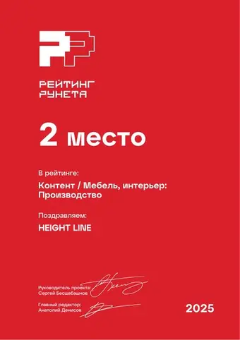Контент — Мебель, интерьер: Производство — 2 место