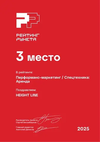 Результативный маркетинг — Спецтехника: Аренда — 3 место