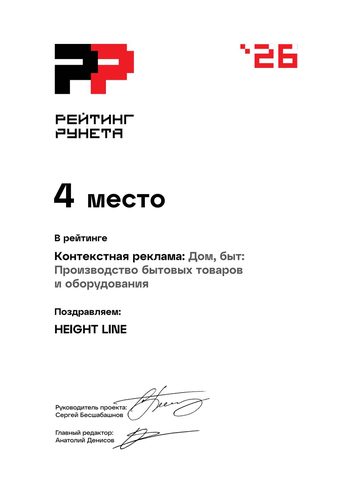 Контекстная реклама — Дом, быт: Производство бытовых товаров и оборудования — 4 место